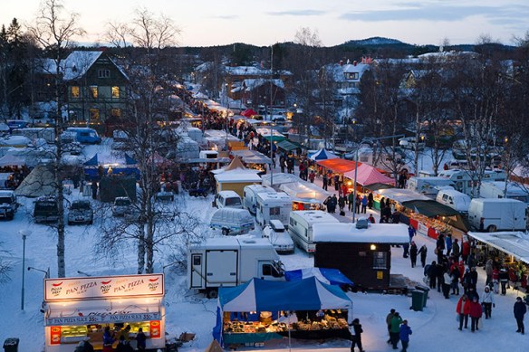Winter fair, Jokkmokk, Norrbotten, Sweden